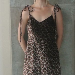 Madewell Floral Velvet Jumpsuit